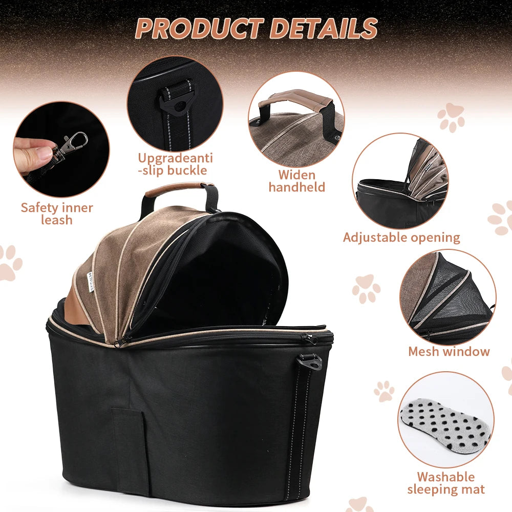Panier arrière de vélo pour chien – Sac de transport multifonction confortable et sécurisé