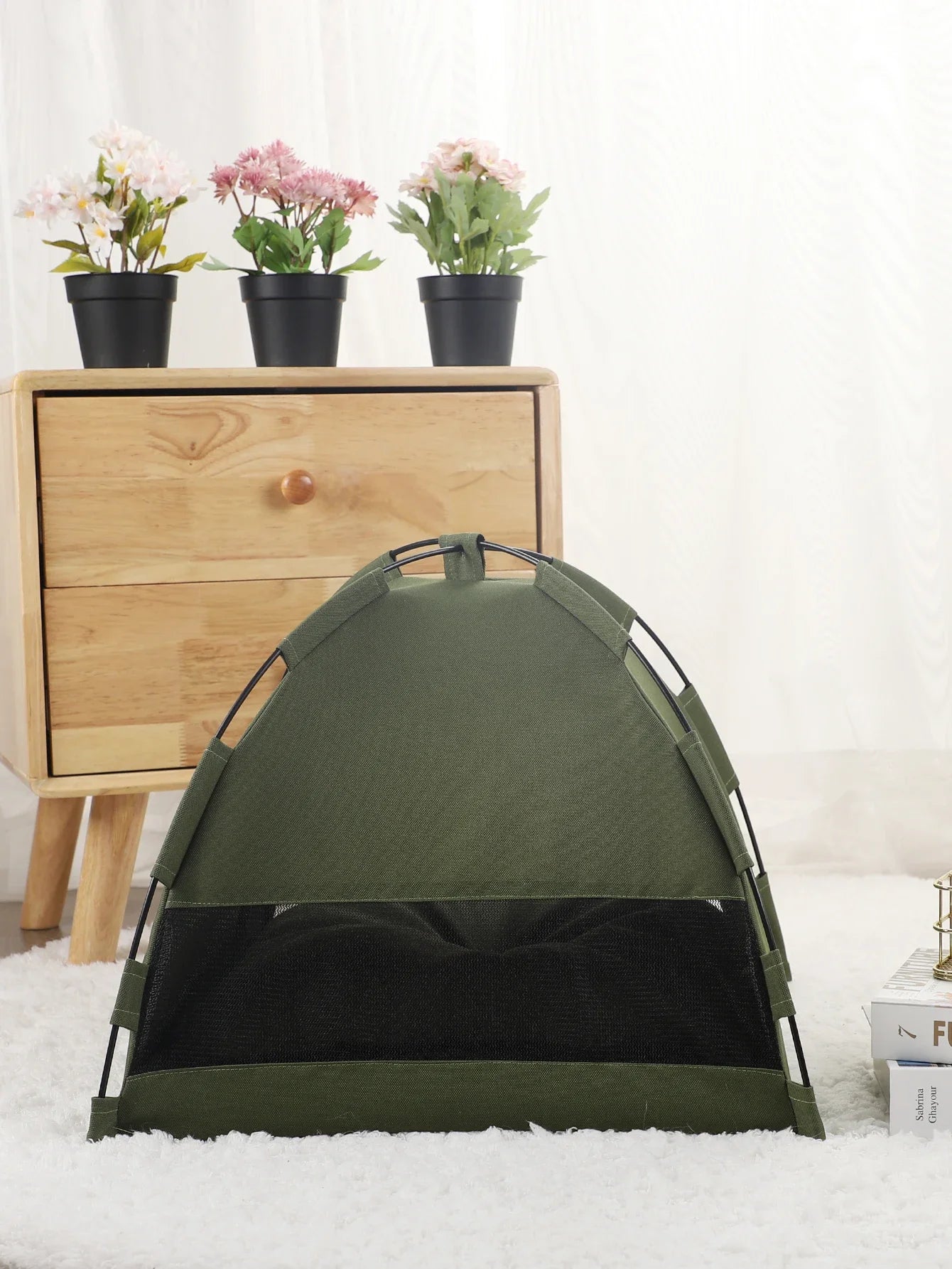 Tente lit pour chats avec coussin chaud