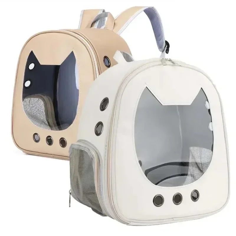 Sac de Transport Transparent pour Chats & Petits Chiens – Sac à Dos Respirant