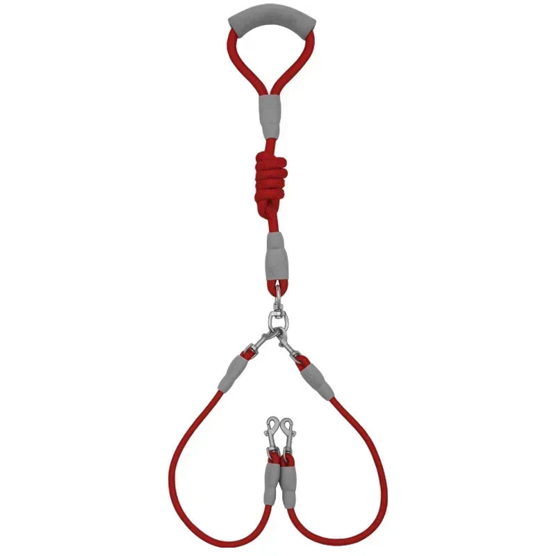 Laisse double pour chien – Promenade 2 chiens avec une seule laisse