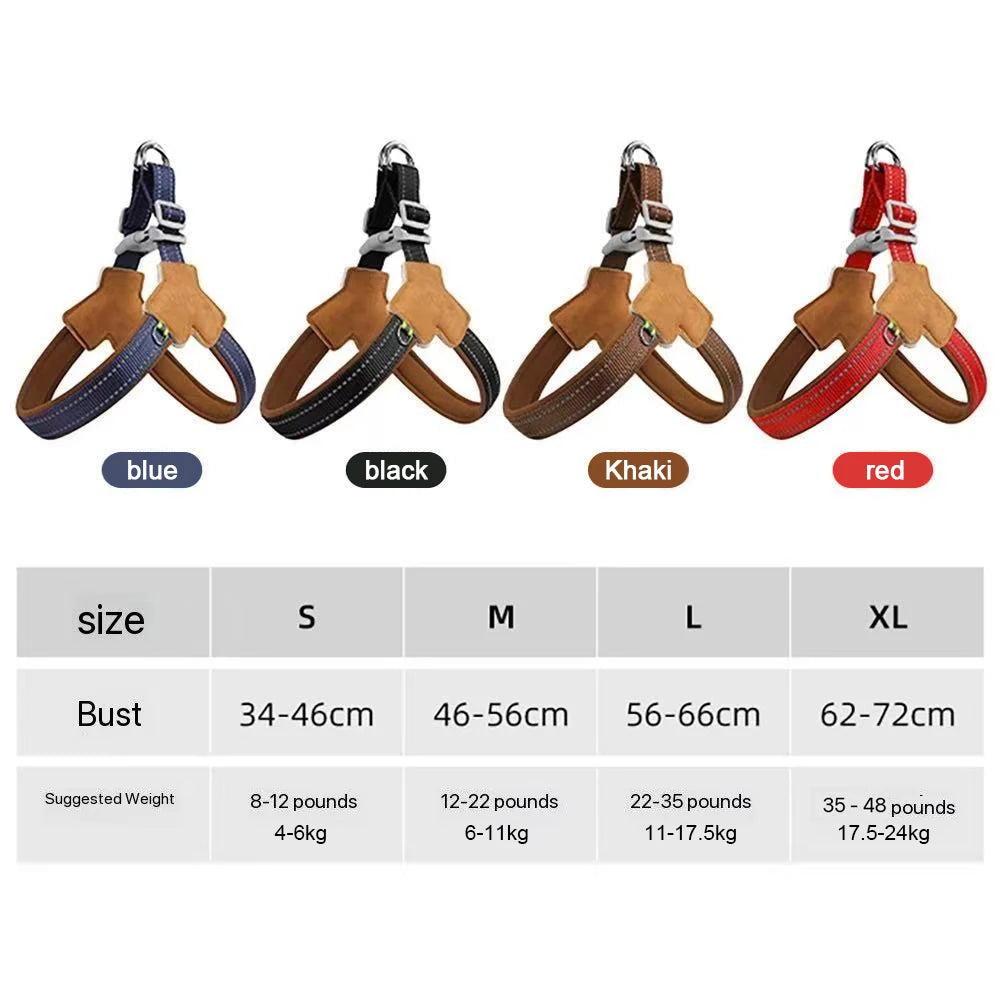 Harnais pour Chien en Forme de Y – Anti-Traction, Réglable et Réfléchissant, Gilet Confortable avec Rembourrage Doux, Facile à Mettre pour Petits, Moyens et Grands Chiens