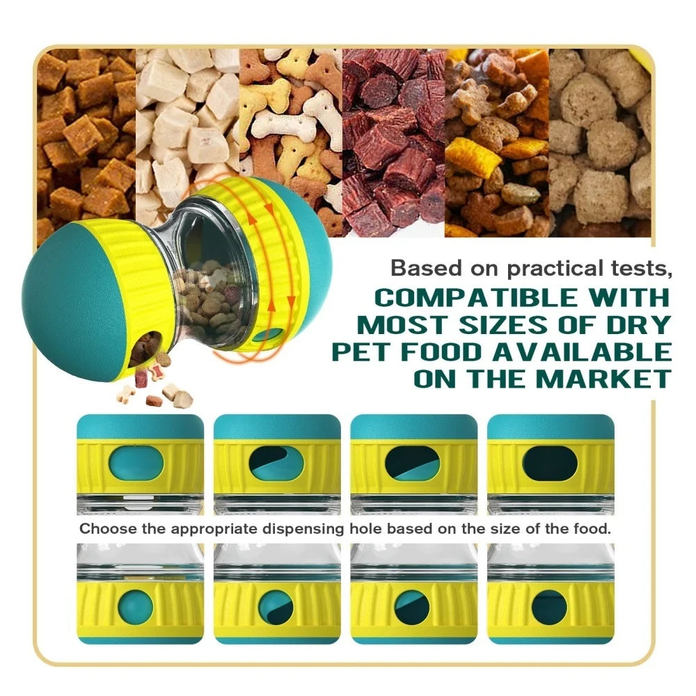 Jouet distributeur de friandises pour chien et chat – Mangeoire lente interactive