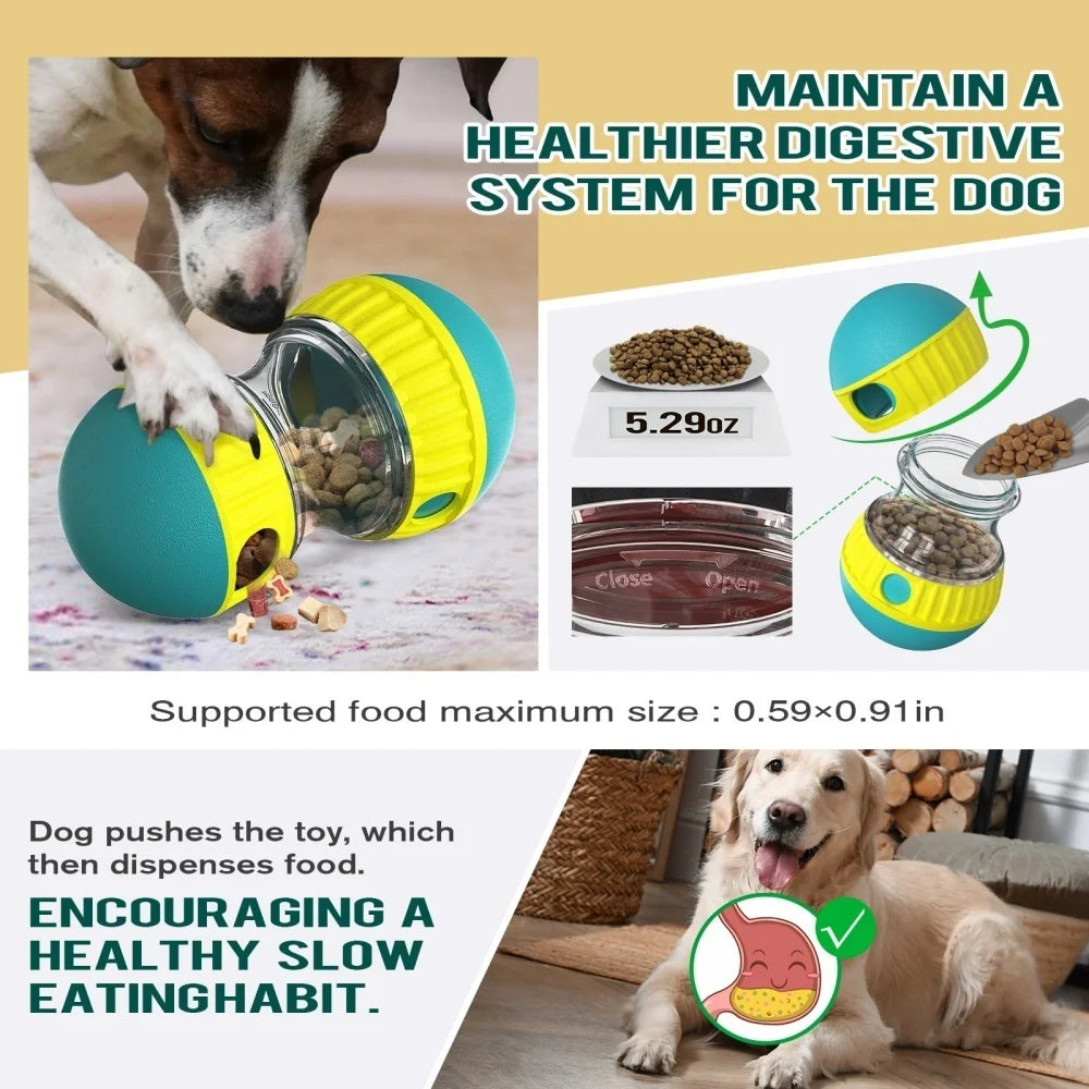 Jouet distributeur de friandises pour chien et chat – Mangeoire lente interactive