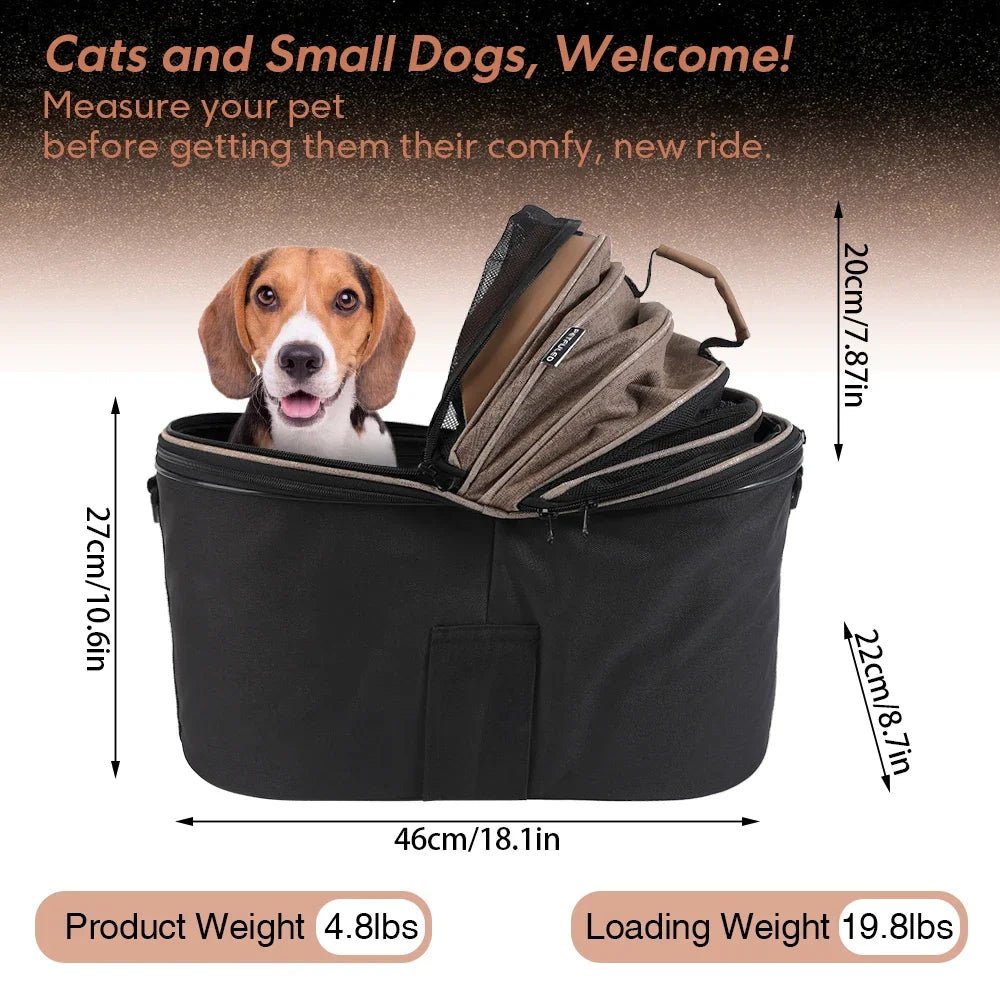 Panier arrière de vélo pour chien – Sac de transport multifonction confortable et sécurisé