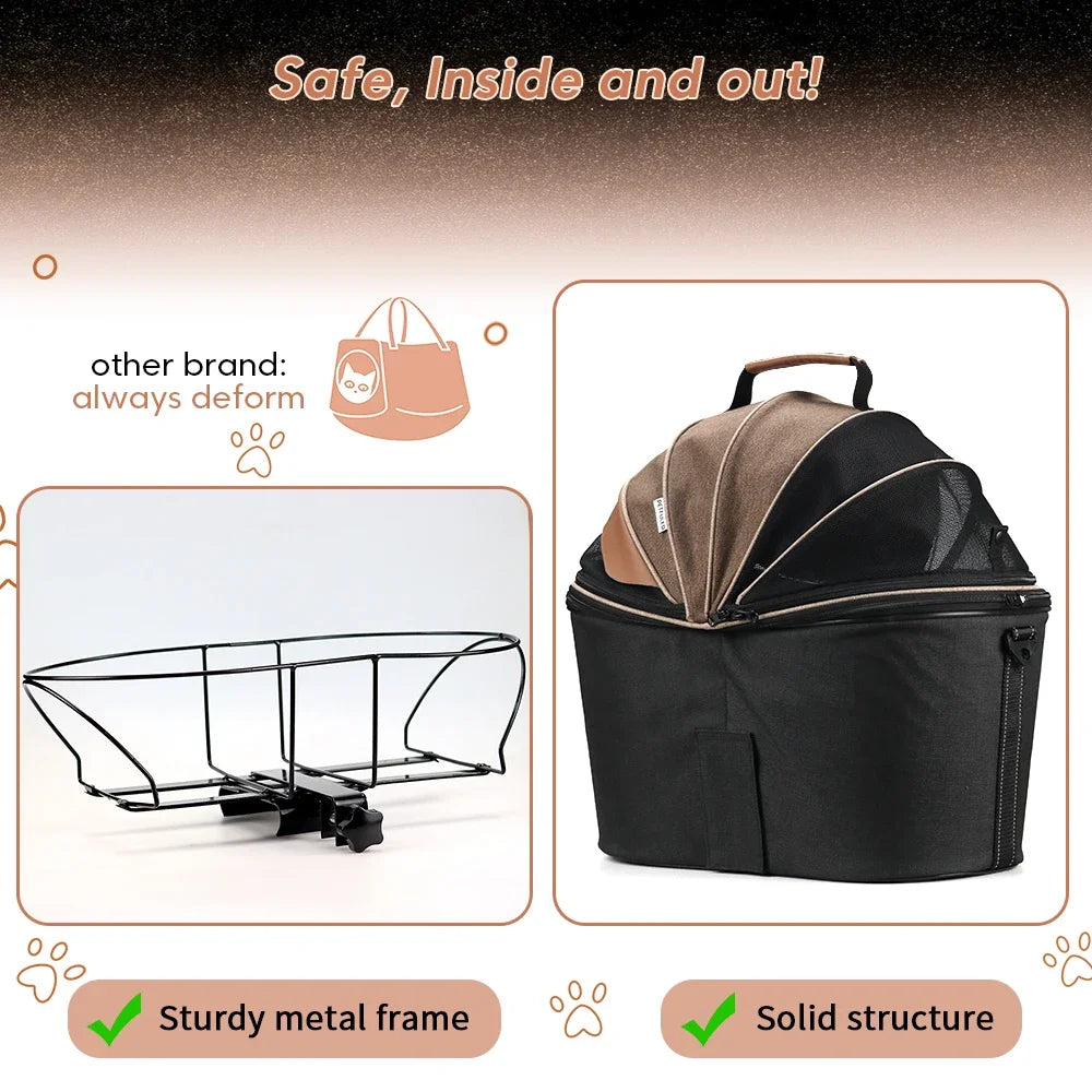 Panier arrière de vélo pour chien – Sac de transport multifonction confortable et sécurisé
