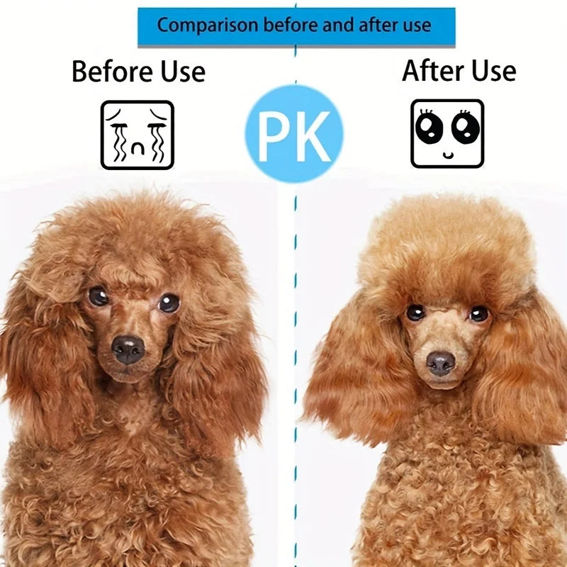 Brosse Anti-Poils – Peigne de Débourrage Doux pour Chiens & Chats, Idéal pour le Toilettage Quotidien et le Bain