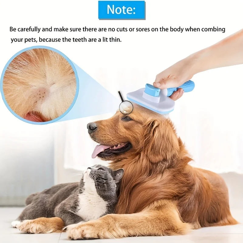 Brosse Anti-Poils – Peigne de Débourrage Doux pour Chiens & Chats, Idéal pour le Toilettage Quotidien et le Bain