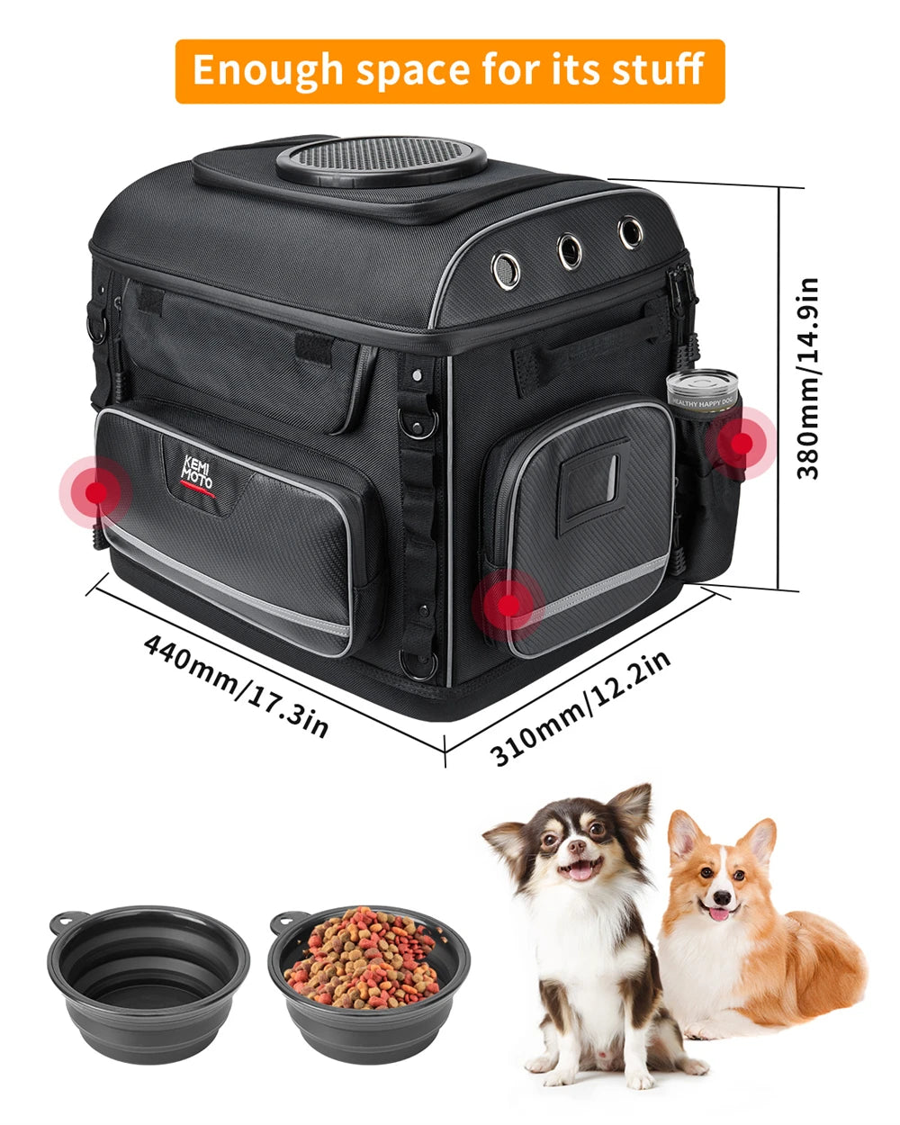 Sac de Transport Moto pour Chien et Chat – Voyage & Sécurité