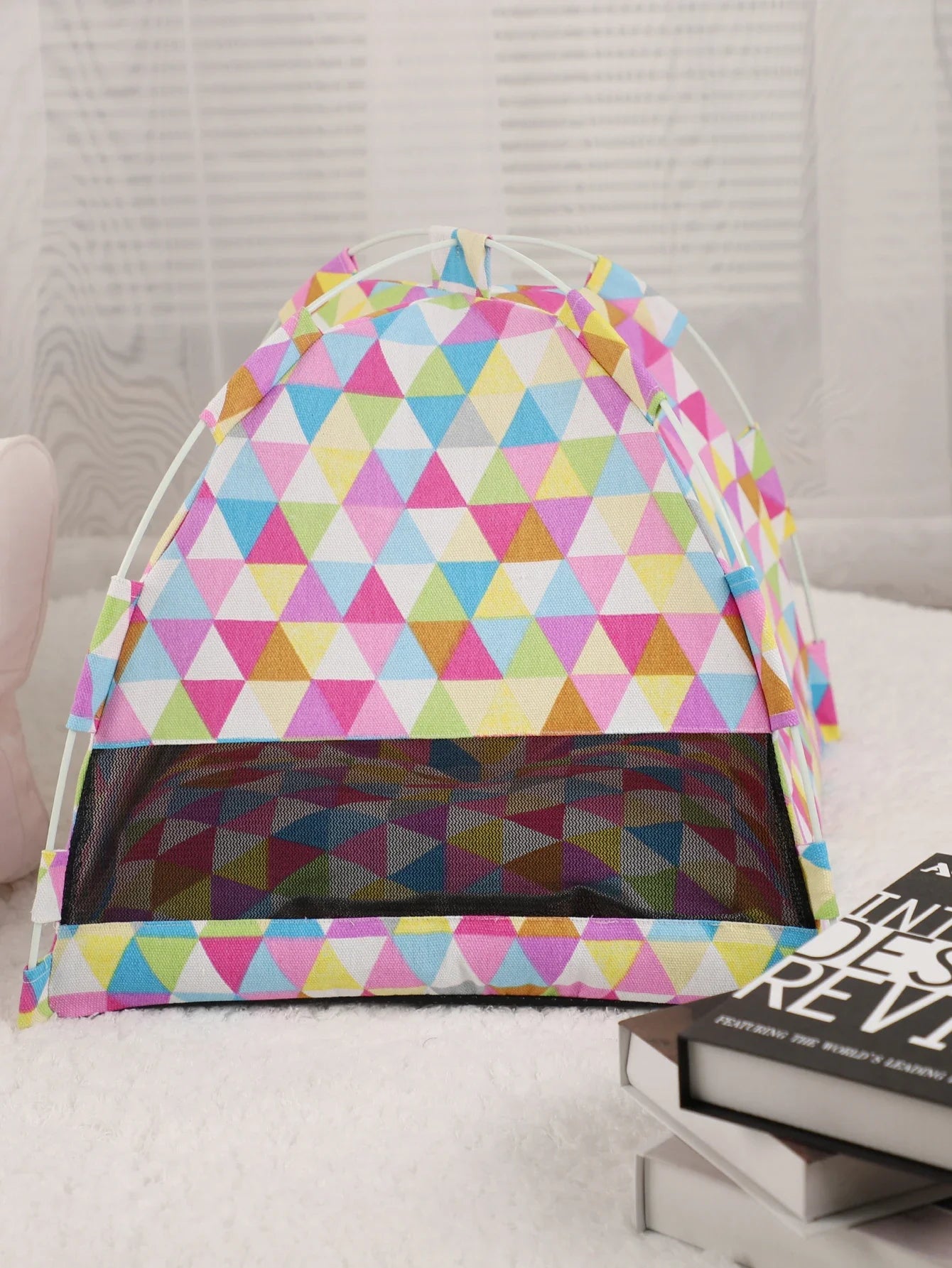 Tente lit pour chats avec coussin chaud