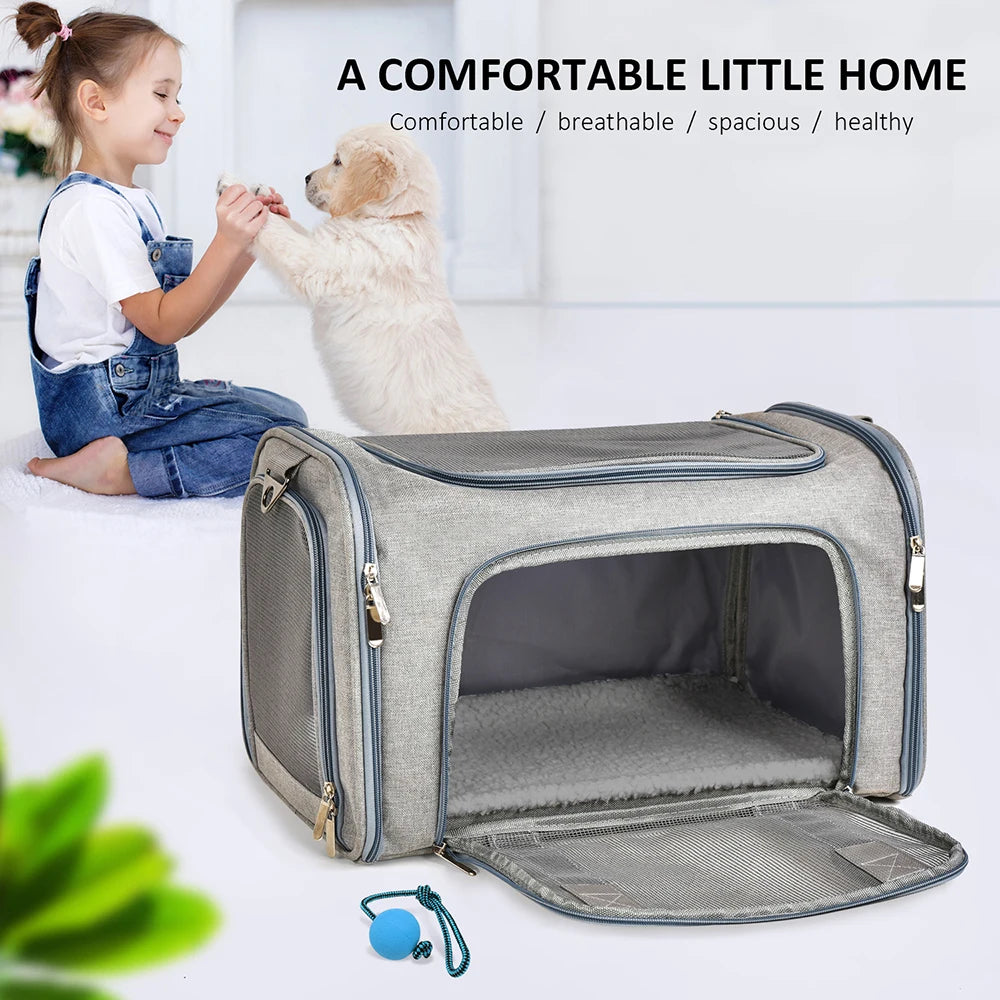 Sac de Transport pour Chiens & Chats – Sac à Dos Souple, Voyage & Avion