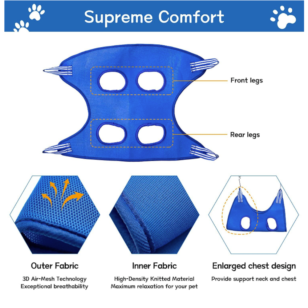 🐾 Sac de contention pour toilettage de chat avec hamac – Sécurise le toilettage et les soins
