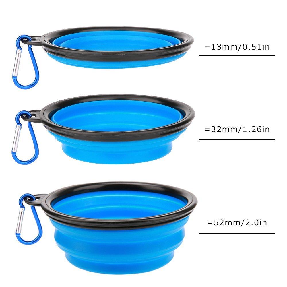Bouteille d’eau 2 en 1 pour chiens avec bols – Hydratation et repas faciles en déplacement