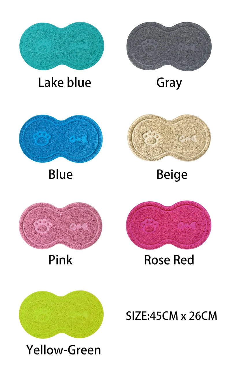 Tapis antidérapant pour chien et chat – Tapis de gamelle ou litière
