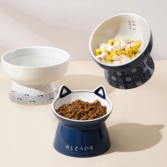 Gamelle en céramique pour chat – bol antidérapant grande capacité, idéal pour nourriture, eau et friandises