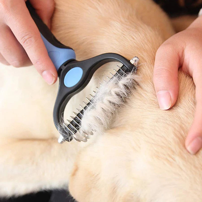 Brosse de Toilettage pour Chiens et Chats – Démêlant & Anti-Poils