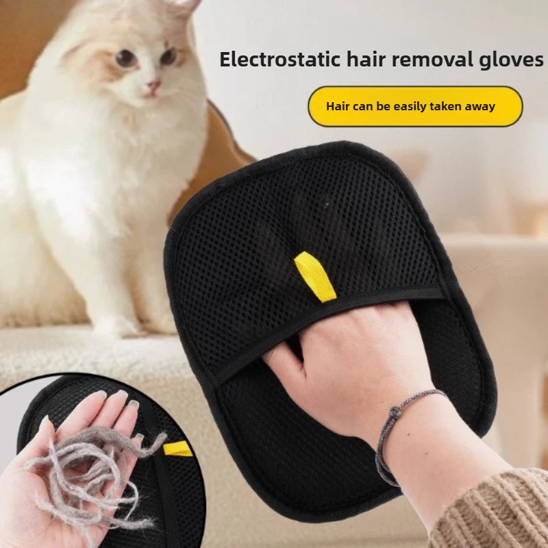 Gants de Toilettage pour Animaux – Retire Poils de Chats & Chiens, Canapés, Tapis et Vêtements