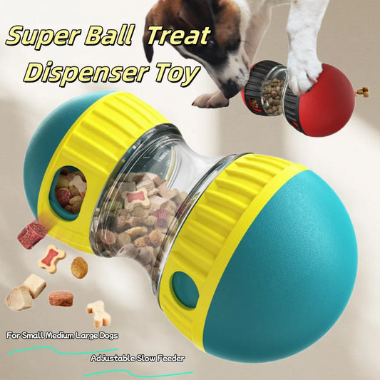 Jouet distributeur de friandises pour chien et chat – Mangeoire lente interactive