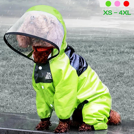 Manteau imperméable pour chien – combinaison légère, veste résistante à l’eau, idéale pour protéger votre chien sous la pluie.