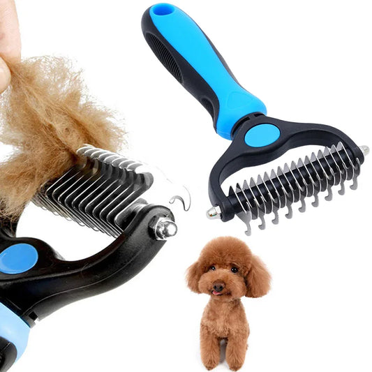 Brosse de Toilettage pour Chiens et Chats – Démêlant & Anti-Poils