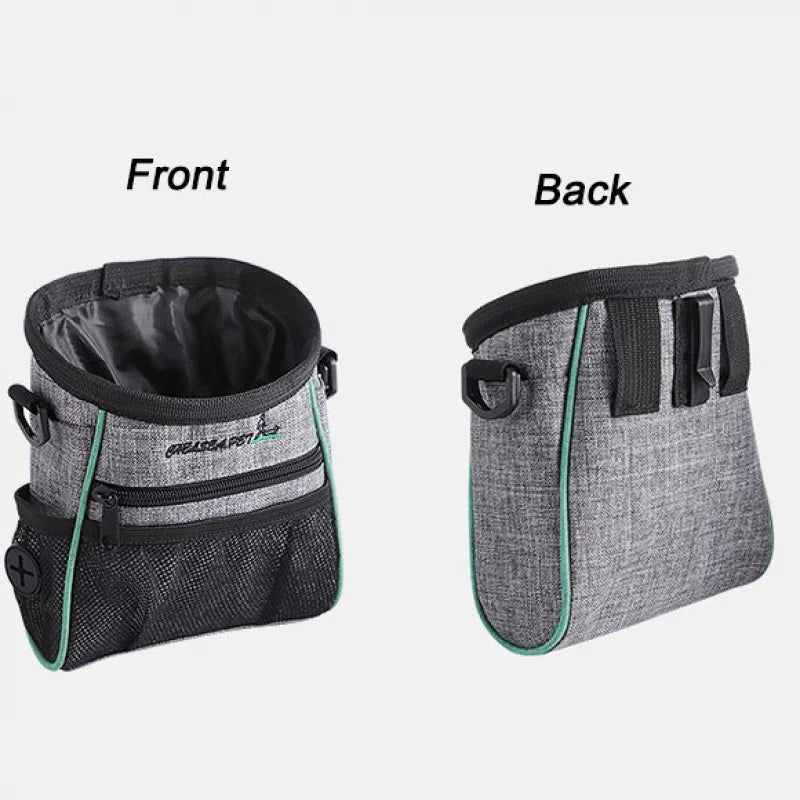 Sac de dressage pour chien – Pochette à friandises avec ceinture réglable, idéale pour promenades et entraînements.