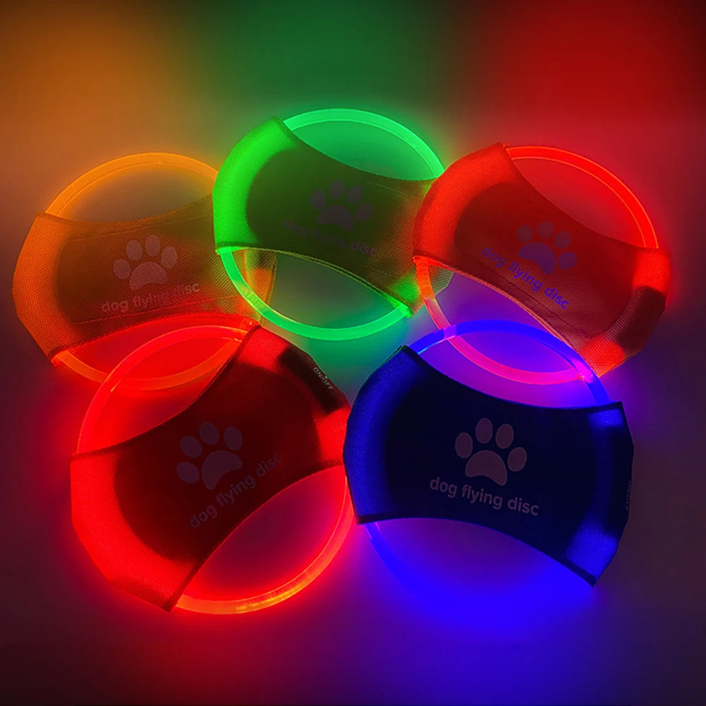 Disque Volant LED Brillant pour Dressage et Jeu